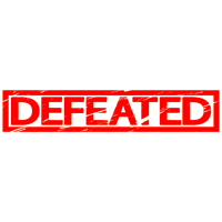 Defeated Stamp