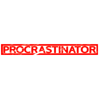 Procrastinator Stamp